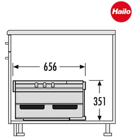 HAILO AS Rondo 34 l hellgrau