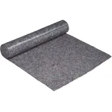 Relaxdays Malervlies, 25 m = 25m2, rutschfest, wasserabweisend, 270g/m2, Streichen, Umzug, grau