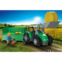 Playmobil Traktor mit Anhänger