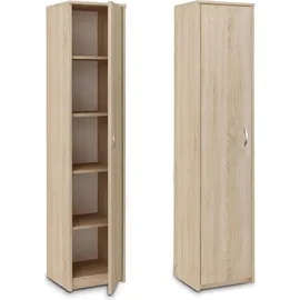 home collective Bücherregal Kleiderschrank 40 x 35 x 180 cm Beige
