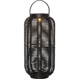 Star Trading LED Solar-Laterne Runda Metall/Kunststoff 15x30 cm 1-tlg schwarz