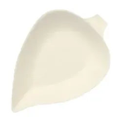 Papstar Pure Servierteller Leaf, Zuckerrohr 89435 , 1 Packung = 50 Servierteller