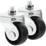 ELAYARD 2Stücke Lenkrollen Für Hydraulische Wagenheber Ersatzräder Mit Schwenkmechanismus Für Einfache Installation Und Hohe Stabilität Für Pkw Und SUV