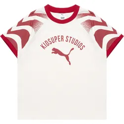 Puma x KIDSUPER Ringer Tee - Weiss/Rot - M