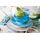 CreaTable 4er-Set CreaTable Müslischale Mediterran 440 ml Steinzeug Blau, Grün Petrol