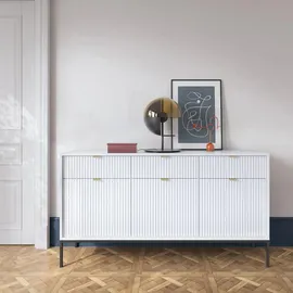 Feldmann-Wohnen Sideboard 154 x 83 x 39 cm Weiß