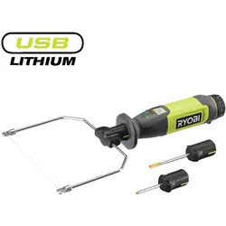 RYOBI 4 V USB Akku-Heißdrahtschneider, 270° Betriebstemperatur, ohne Akku und Ladegerät