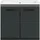 WELLTIME Waschbeckenunterschrank WELLTIME, nox oak nb, schwarz matt, B:60cm H:53cm T:46cm, Holzwerkstoff, MDF, Schränke, Waschbeckenunterschrank, Florenz, Waschtisch inkl. Waschbecken, Nox Oak NB, 60 cm breit