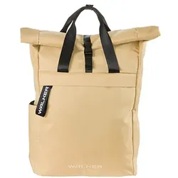Walker Schulrucksack Roll Top Kunstfaser apricot