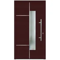 KNOCK Flügelüberdeckende Kunstoff-Haustür »Terra«, purpur - rot