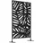 Outsunny Garten-Paravent 122 x 198 cm schwarz Stahl 1 St.