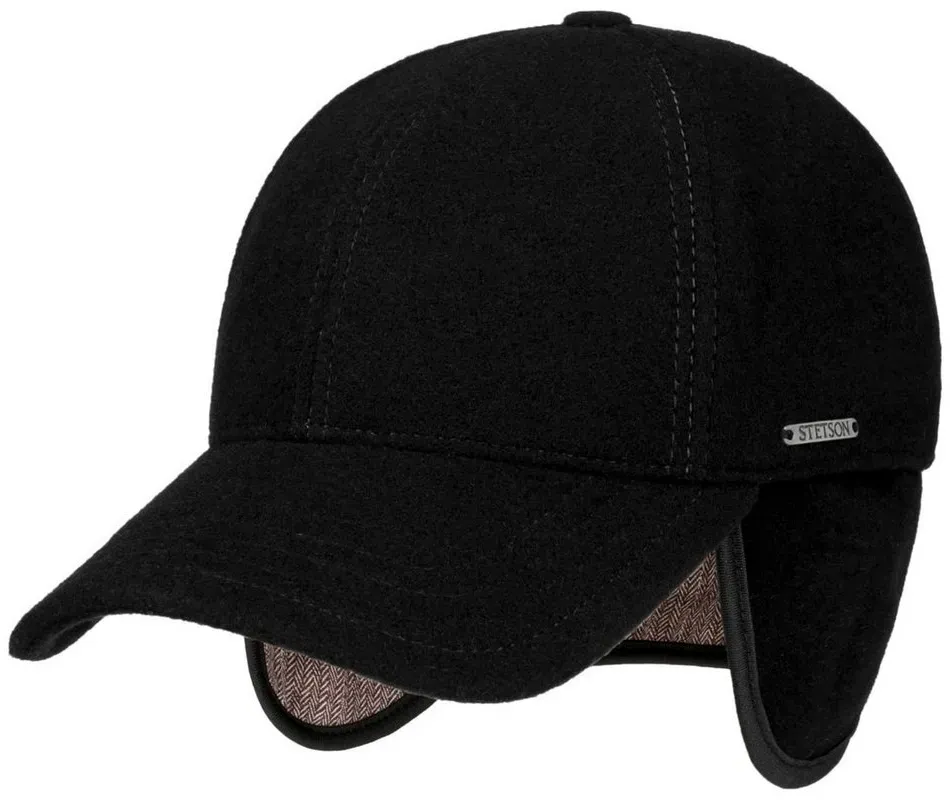 Stetson Baseball Cap (1-St) Baseballmütze Hinten geschlossen schwarz XXL (62-63 cm)