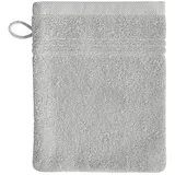 Waschhandschuh 16 x 21 cm silber