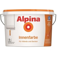 Alpina 5 L. &10 L. weiße Wandfarben für Innen, verschiedene Eigenschaften (10 Liter, Alpina Innenfarbe - für Wände & Decken)