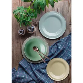SELTMANN WEIDEN Suppenteller rund 23 cm grau 6er Set