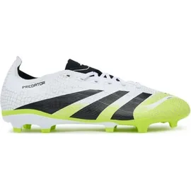 adidas Predator League FG/MG Herren Cloud White/Core Black/Lucid Lemon 46 2/3