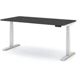 Assmann Electronic ASSMANN Schreibtisch Anthrazit Weiß, Metall, 140x121x70 cm, Arbeitszimmer, Schreibtische, Bürotische