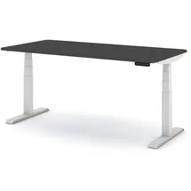 Assmann Electronic ASSMANN Schreibtisch Anthrazit Weiß, Metall, 140x121x70 cm, Arbeitszimmer, Schreibtische, Bürotische