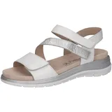 CAPRICE Leder-Keilsandaletten in Weiß 39