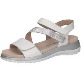 CAPRICE Leder-Keilsandaletten in Weiß 39