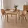 Dmora Stinson-Stuhl Samt beige 2er Set