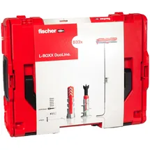 Fischer L-Boxx DuoLine, praktische Box mit 833 leistungsstarke 2-Komponenten-Dübel (DuoPower, DuoTec, DuoBlade), die innovative Dübel-Linie für mehr Funktion, Leistung und Sicherheit