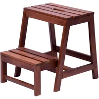 Dobar Multifunktions-Hocker Massivholz 38 x 45 x 53 cm Braun