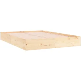 vidaXL Massivholzbett 160 x 200 cm Braun