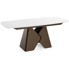 WFL GROUP Vanta 180 x 90 x 76 cm ausziehbar weiß