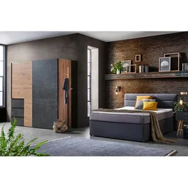 Forte Winn 200 x 200 x 61,2 cm dunkelgrau/eiche artisan