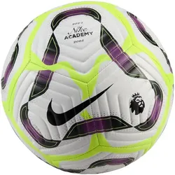 NIKE Ball Premier League Academy Soccer Ball, WHITE/BOLD BERRY/VOLT/BLACK, 5