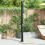 Außen Solardusche Schwarz 217 Cm Pvc Und Aluminium