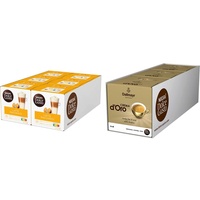 NESCAFÉ Dolce Gusto Latte Macchiato | 96 Kaffeekapseln & Dallmayr Crema d'Oro | 48 Kaffeekapseln | 100% Arabica-Bohnen | Feine Crema und vollmundiges Aroma | Schnelle Zubereitung