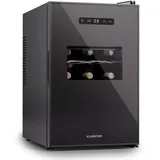 Klarstein Freistehender Weinkühlschrank 1 Zone, Getränkekühlschrank Klein, Kleiner Weinschrank, Wein-Kühlschrank Klein mit Glastür, Indoor/Outdoor Flaschenkühlschrank, Wine Fridge, 15 Flaschen
