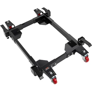 Vevor Untergestell 680,3kg Podest Q235 Kohlenstoffstahl Verstellbare Waschmaschinensockel mit Rollen Einstellbare Größe 527x603mm bis 711x850mm Ideal für Waschmaschinen Kühlschränke Computerservern