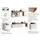 OTTO home TV-Wand OTTO HOME "Chronos TV-Set, Wohnwand – Elemente frei platzierbar, Made in Italy", taube, eiche wotan, B:270cm H:190cm T:40cm, Kastenmöbel-Sets, Lowboard Breite 270 cm, Hängeschrank Breite 50 cm, Made in Italy