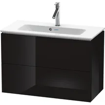 Duravit Waschtischunterschrank 2 Auszüge 82 x 55 x 39,1 cm Schwarz Hochglanz