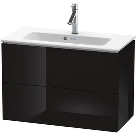 Duravit Waschtischunterschrank 2 Auszüge 82 x 55 x 39,1 cm Schwarz Hochglanz