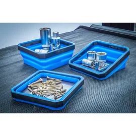 BGS Magnetschale Silikon 115 x 115 x 50 mm blau faltbar 4-tlg.