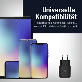 Ansmann USB Ladegerät 18 W mit Power Delivery & Quick Charge 3.0 schwarz