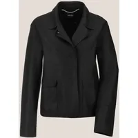 Madeleine Wollblazer mit Klappkragen und Pattentaschen in schwarz | Gr.: 44