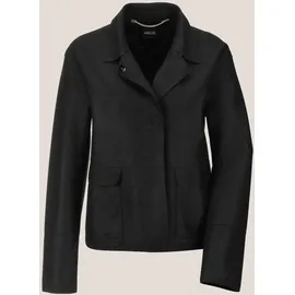 Madeleine Wollblazer mit Klappkragen und Pattentaschen in schwarz | Gr.: 44