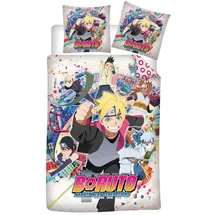 COFI 1453 Boruto Ninja Squad Mehrfarbig 140 x 200 cm + 63 x 63 cm