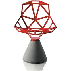 Magis Chair One, Sockel aus Zement, drehbar