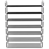 vidaXL Schuhregal 89 x 133 x 29 cm schwarz / schwarz