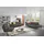 W.Schillig Couch Leder 2-Sitzer Grau