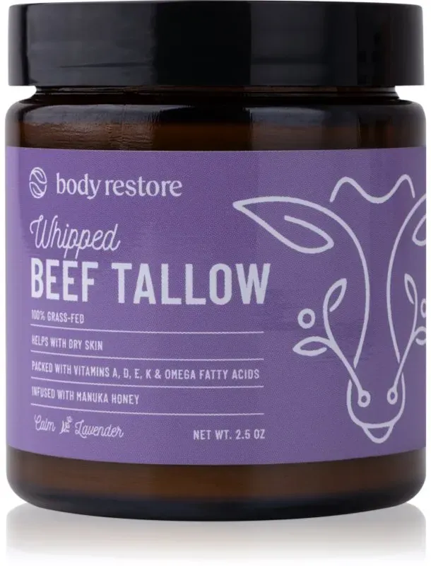 Body Restore Whipped Beef Tallow Balm Lavender nährende Körpercrem 73 ml