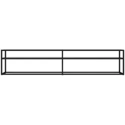 vidaXL TV-Schrank Transparent 200x40x40,5 cm Hartglas