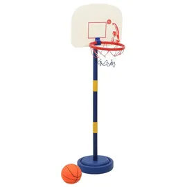 vidaXL Basketballkorb Blau/Gelb/Weiß 90 x 121 cm