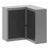 vidaXL Eck-Werkzeugschrank Wandmontage Abschließbar Schwarz Stahl